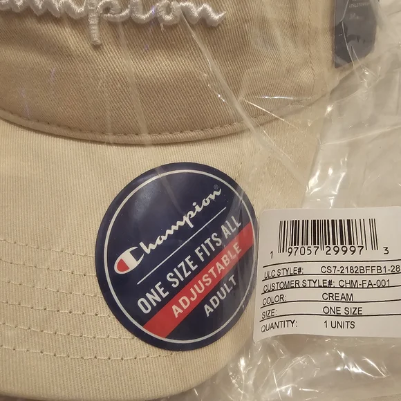 Champion Cream Unisex Cap NWT - Picture 3 of 5